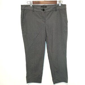 Women's Hilary Radley Cropped Black and White Geo Print Pants in Size 10
